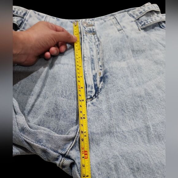 Garage Denim 80's Mom Jeans Light Wash Women Sz 05/27 Pleated Front Pockets - Picture 5 of 10